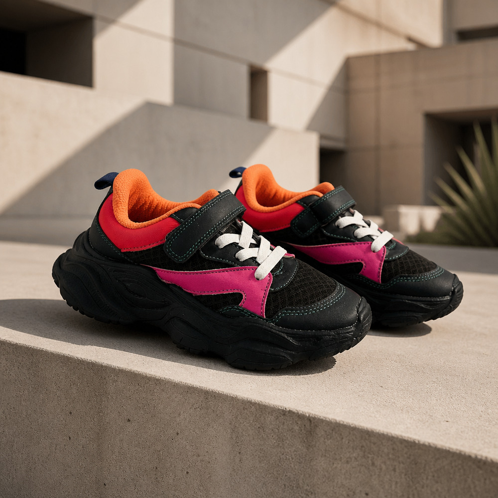 NWOB Girls Lightweight Sneakers size EU35 UK2.5 US 3.5